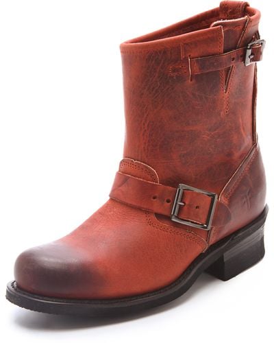Frye Engineer 8r Boots - Red