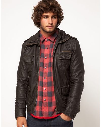 Superdry Leather jackets for Men | Online Sale up to 20% off | Lyst