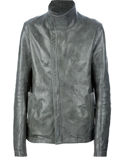 Carol Christian Poell Buffalo Leather Jacket - Grey