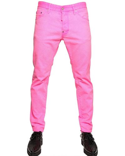 DSquared²  Cool Guy Neon Stretch Denim Jeans - Pink
