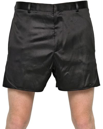 Lanvin Silk Satin Shorts - Black