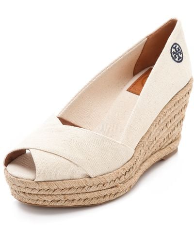 Tory Burch Filipa Wedge Espadrilles - Natural