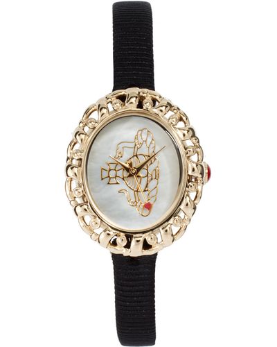 Vivienne Westwood Rococo Black Strap Watch