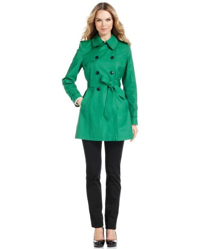 Tommy Hilfiger Doublebreasted Belted Trench Coat - Green