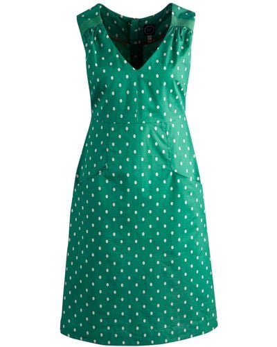 Joules Nadine Spot Dress - Green