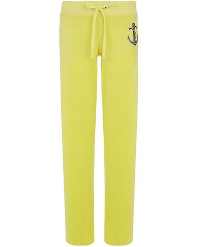 Juicy Couture Velour Logo Tracksuit Trousers - Yellow
