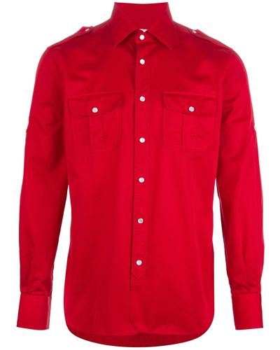 Gx1983 Epaulette Shirt - Red