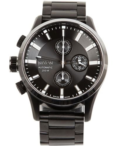 Nixon The Automatic Ltd Edition Chrono Watch - Black