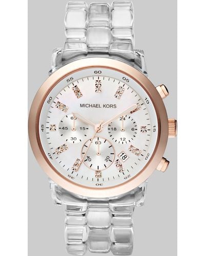 Michael kors clear watch band sale