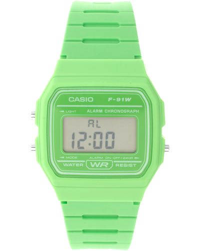 Michael Kors Casio F91wc3aef Digital Green Watch