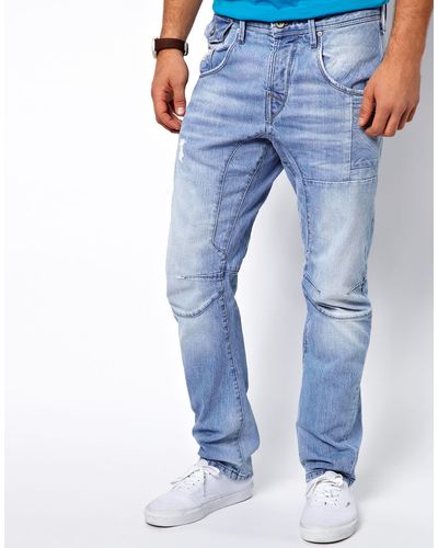 ASOS Jack Jones Stan Osaka Jeans in Anti Fit - Blue