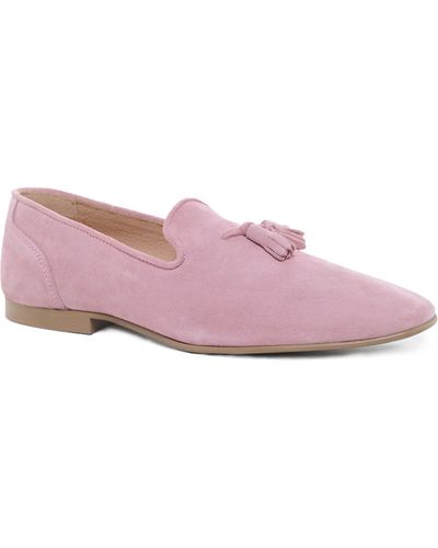 ASOS Tassel Loafers in Suede - Pink