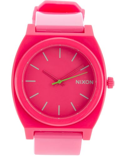 Nixon The Time Teller Watch - Pink
