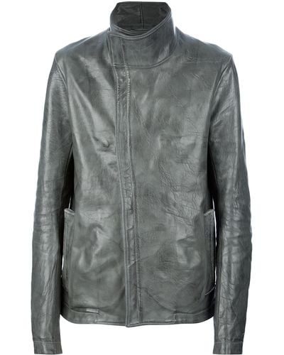 Carol Christian Poell Buffalo Leather Jacket - Gray