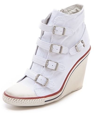 Ash Thelma Bis Wedge Sneakers - White