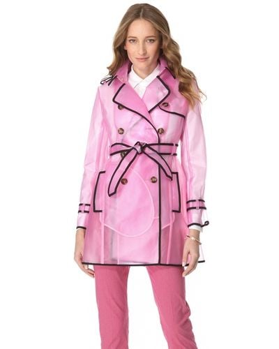 RED Valentino Transparent Raincoat - Pink