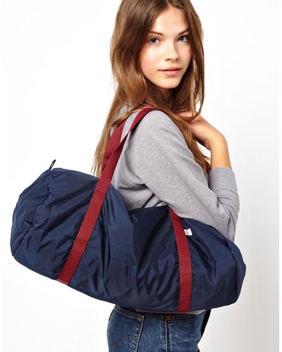 American Apparel Nylon Duffle Bag - Blue