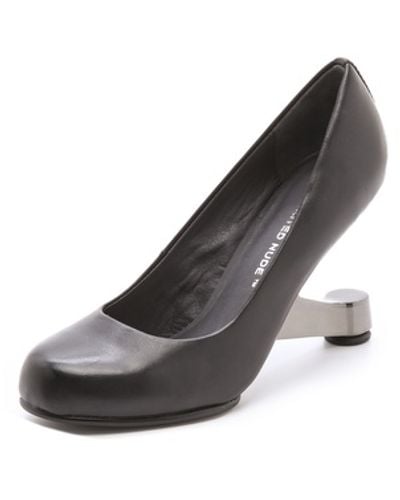 United Nude Eamz Invisible Heel Pumps - Black