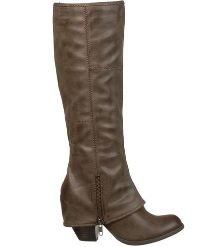 Fergie Fergalicious Shoes Lryder Tall Boots - Gray