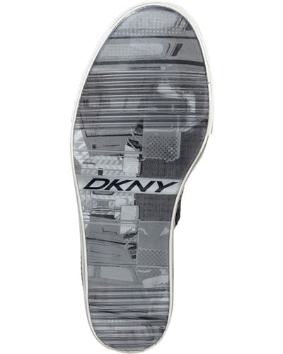 DKNY Grommet Wedge Sneakers - Black