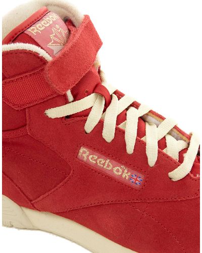 Reebok Exofit Clean Hi Vintage Sneakers - Red
