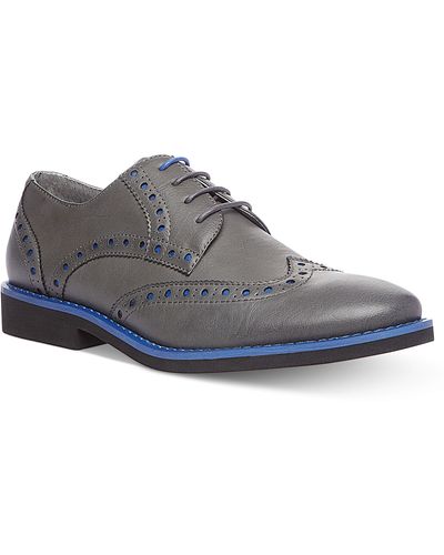 Steve Madden Lokust Wingtip Shoes - Gray