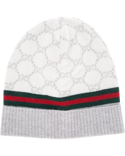 Gucci Monogram Beanie Hat - Natural