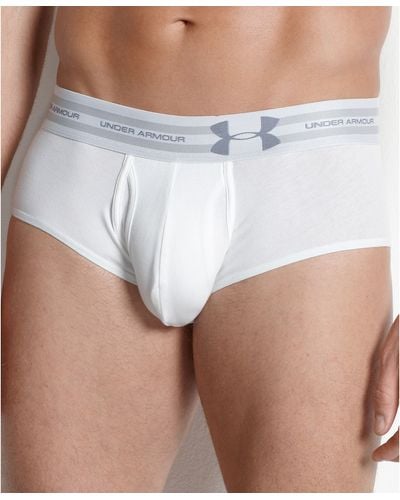 Under Armour Charged Cotton Sport Brief - White