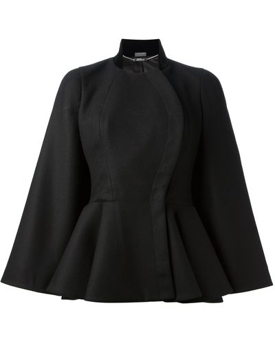 Alexander McQueen Fitted Cape - Black