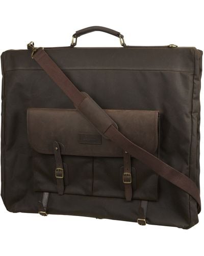 Barbour Steerage Waxed Cotton Suit and Garment Bag - Brown