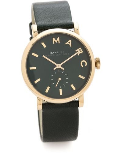 Marc By Marc Jacobs Leather Baker Watch - Green
