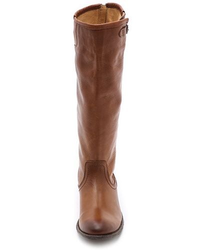 Frye Pippa Back Zip Tall Boots - Brown