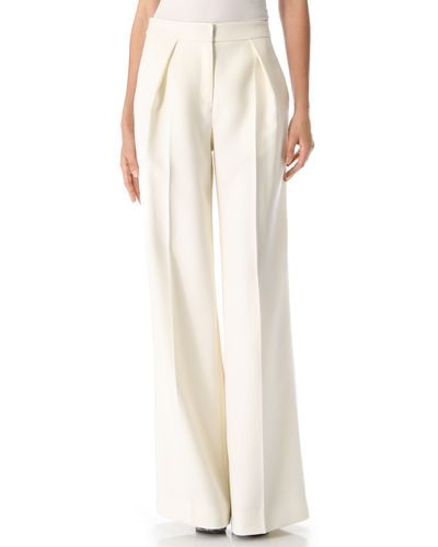 J. Mendel Wide Leg Pants - Natural