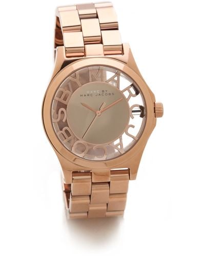 Marc By Marc Jacobs Henry Skeleton Watch - Pink