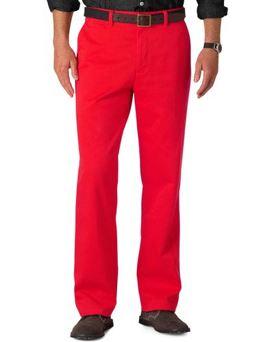 Dockers Classic Fit Game Day Khaki Georgia Pants - Red
