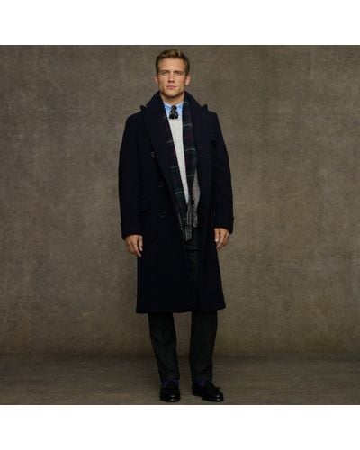 Polo Ralph Lauren Wool Doublebreasted Polo Coat - Blue