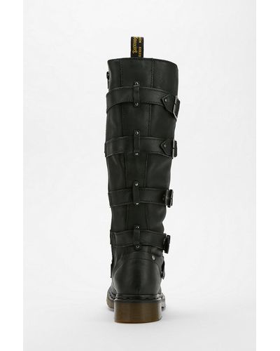 Urban Outfitters Dr Martens Phina Bucklestrap Boot - Black