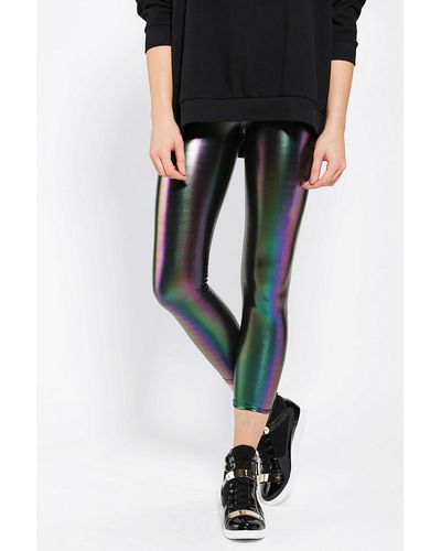 Sparkle & Fade Rainbow Oil Slick Legging - Multicolor
