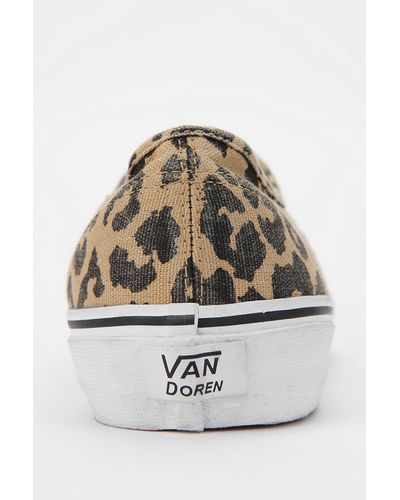Urban Outfitters Vans Authentic Van Doren Leopard Print Womens Sneaker - Multicolor