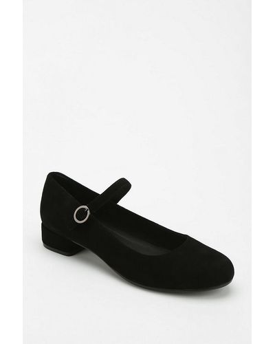 Urban Outfitters Vagabond Sue Suede Mary Jane - Black