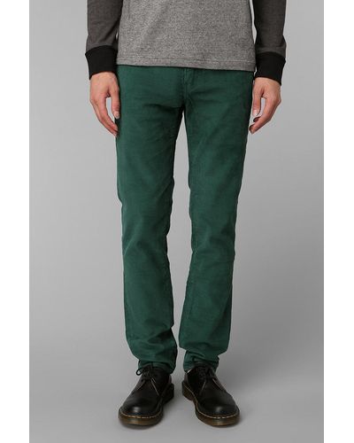 Urban Outfitters Levis 511 Corduroy Pant - Green