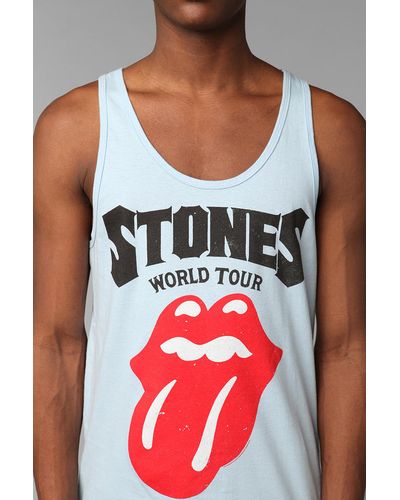 Urban Outfitters Rolling Stones Tank Top - Blue
