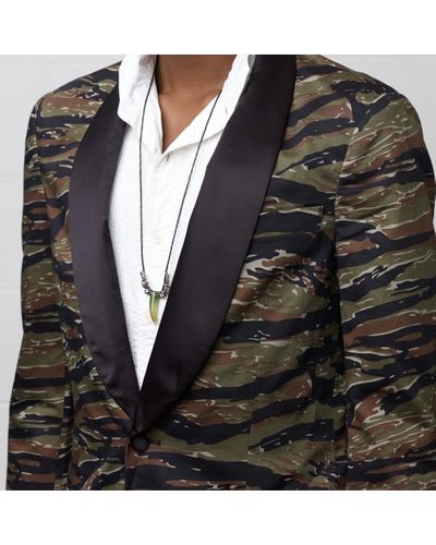 Denim & Supply Ralph Lauren Camo Tuxedo Jacket - Multicolor