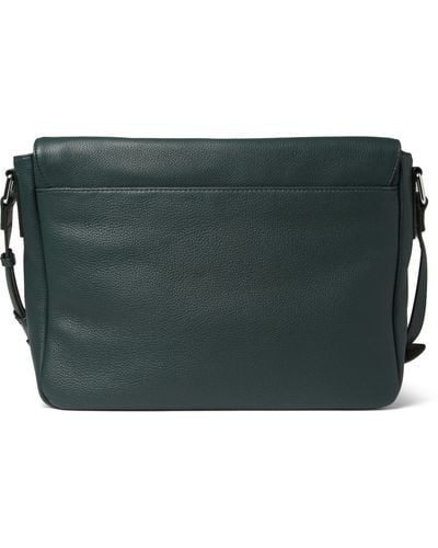 Marc By Marc Jacobs Fullgrain Leather Messenger Bag - Green