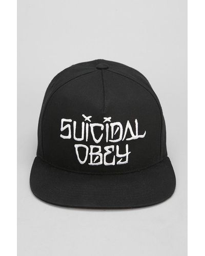 Urban Outfitters Obey X Suicidal Tendencies Propaganda Snapback Hat - Black