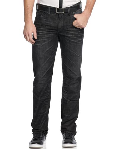 Guess Lincoln Slim Straight-fit Jeans - Black