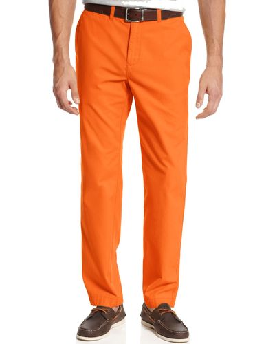Tommy Hilfiger Slim Fit Graduate Chino Pants - Orange