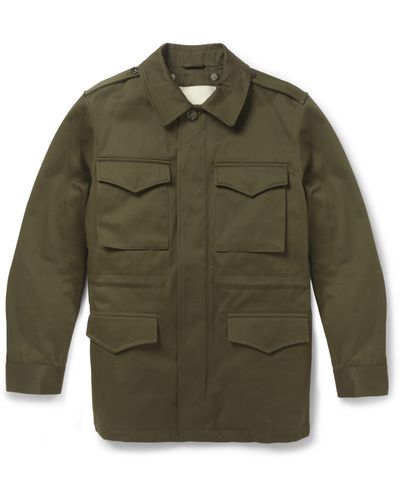A.P.C. Cottontwill Field Jacket with Detachable Lining - Green