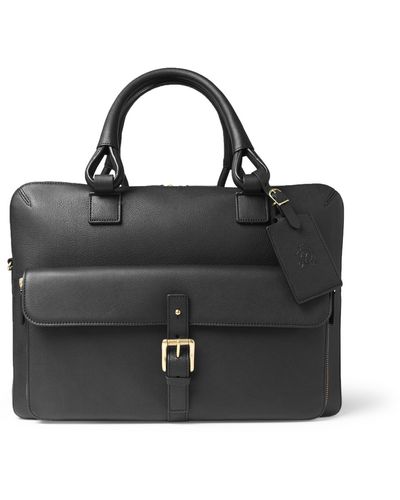 Dunhill Bladon Leather Holdall Bag - Black