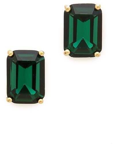 Kate Spade Emerald Cut Stud Earrings - Emerald - Green